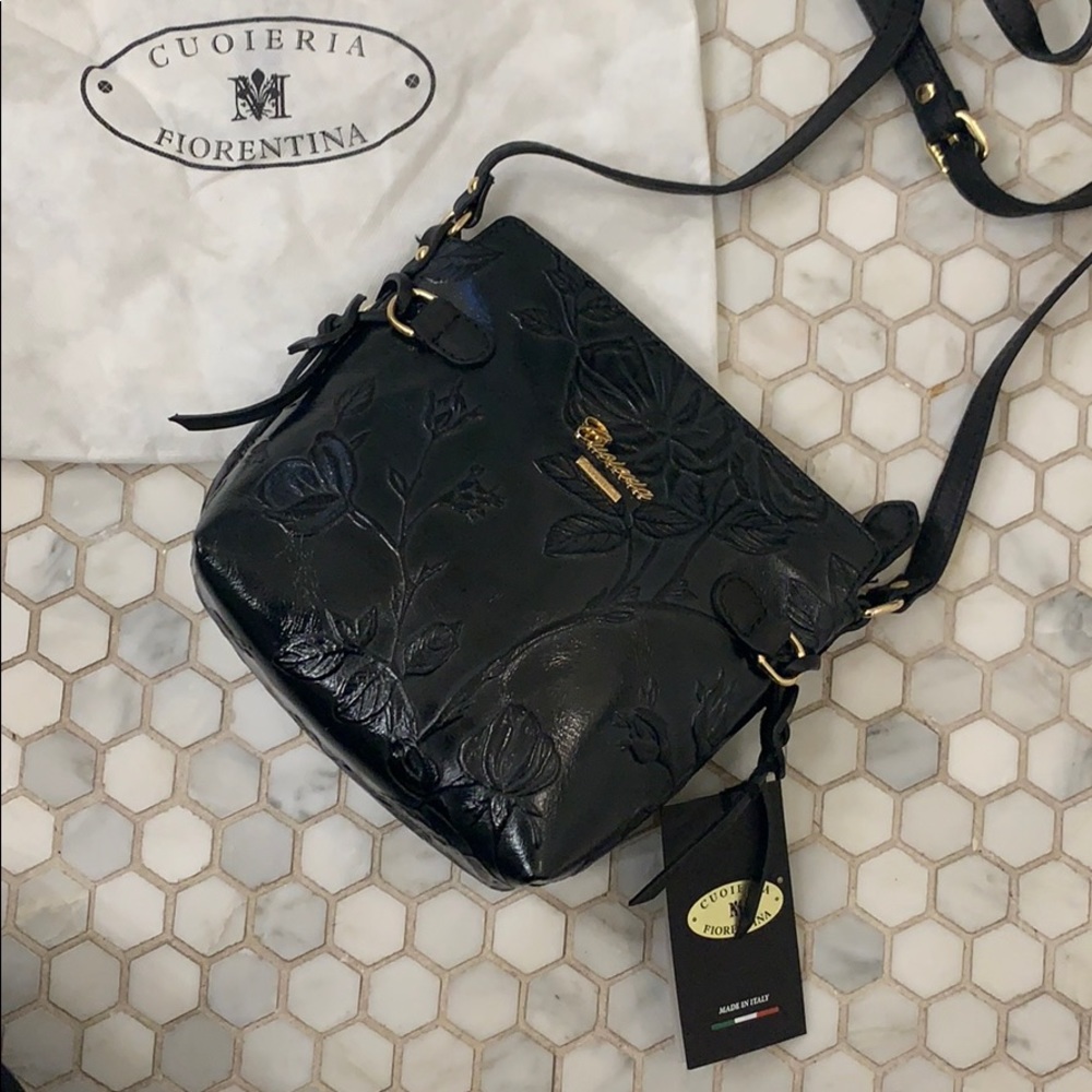 REAL ITALIAN LEATHER cross body bag